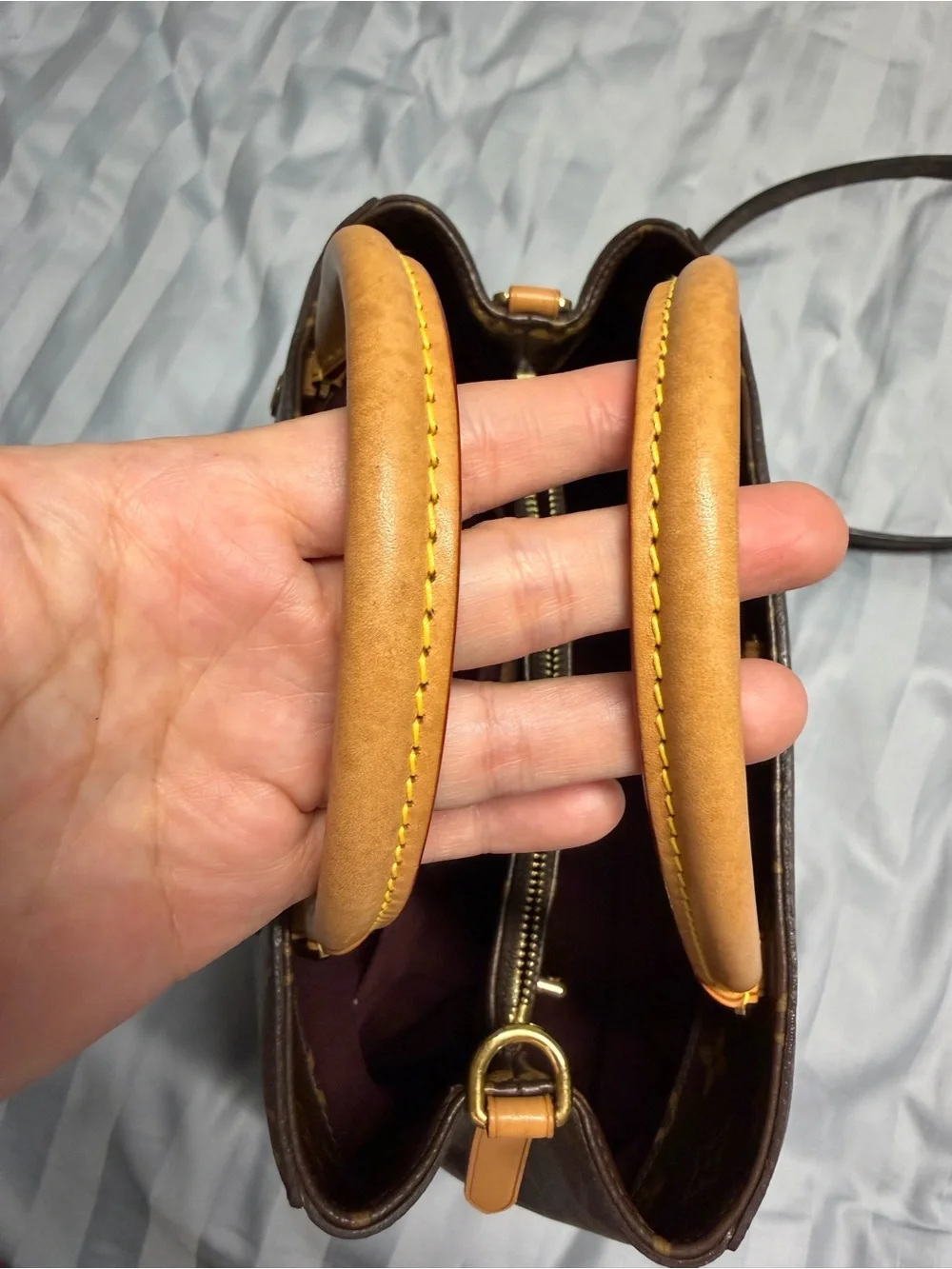 Louis Vuitton Montaigne MM Brown Monogram Canvas Top-Handle Bag